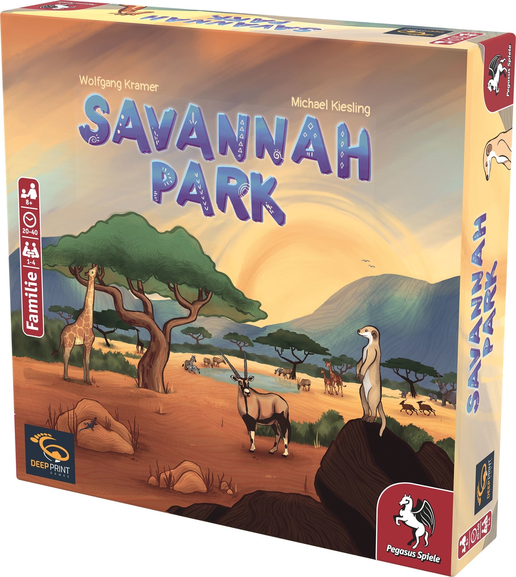 Pegasus Deep Print Games: Savannah Park, Juego De Mesa 57804g