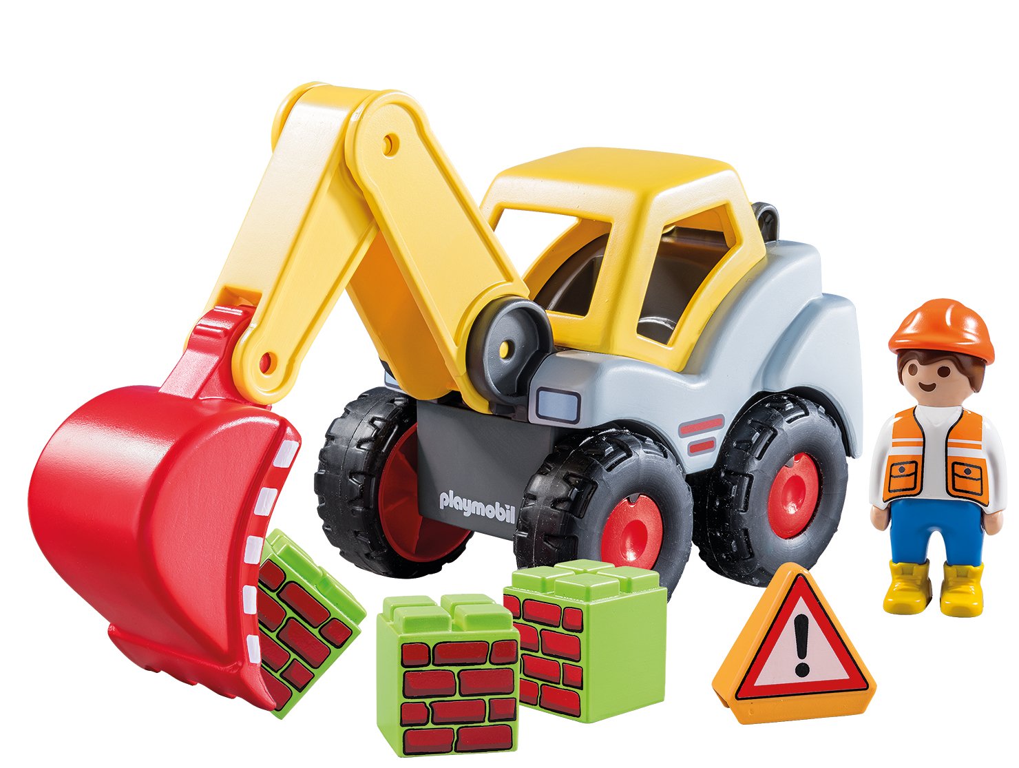 Playmobil 1.2.3 Pala Excavadora