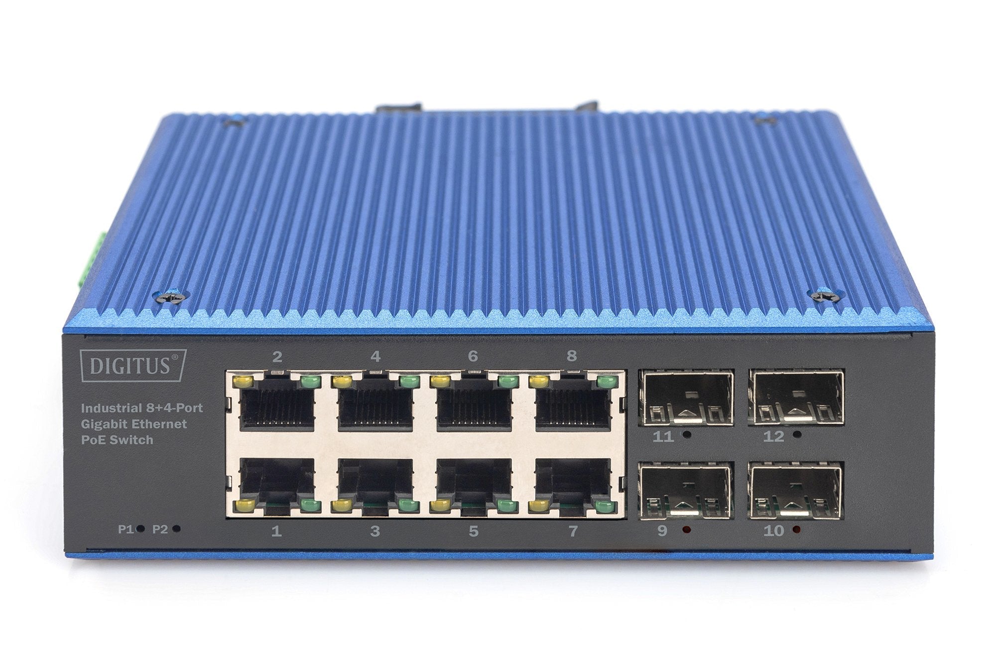 Digitus Switch Gigabit Ethernet Poe Industrial De 8+4 Puertos