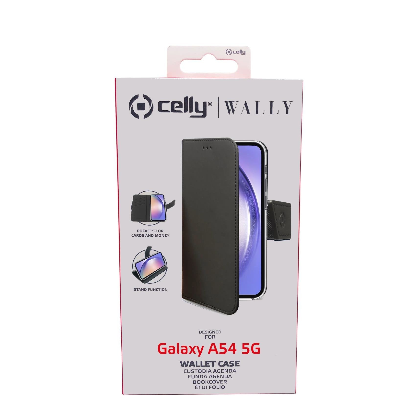 Celly Case Samsung A54 5g Wallet Black Wally1037