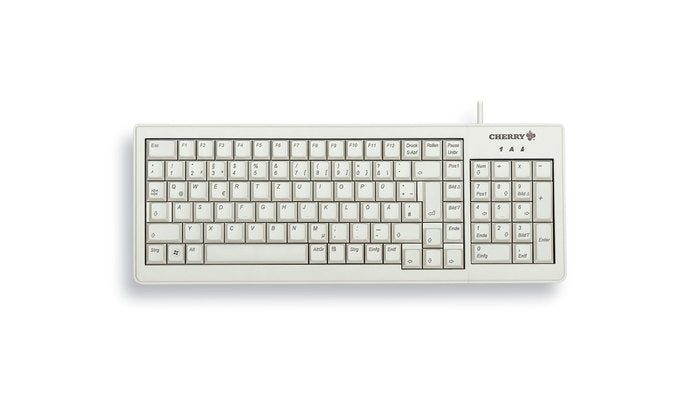 Teclado Alemán Cherry Xs Usb Qwertz Gris