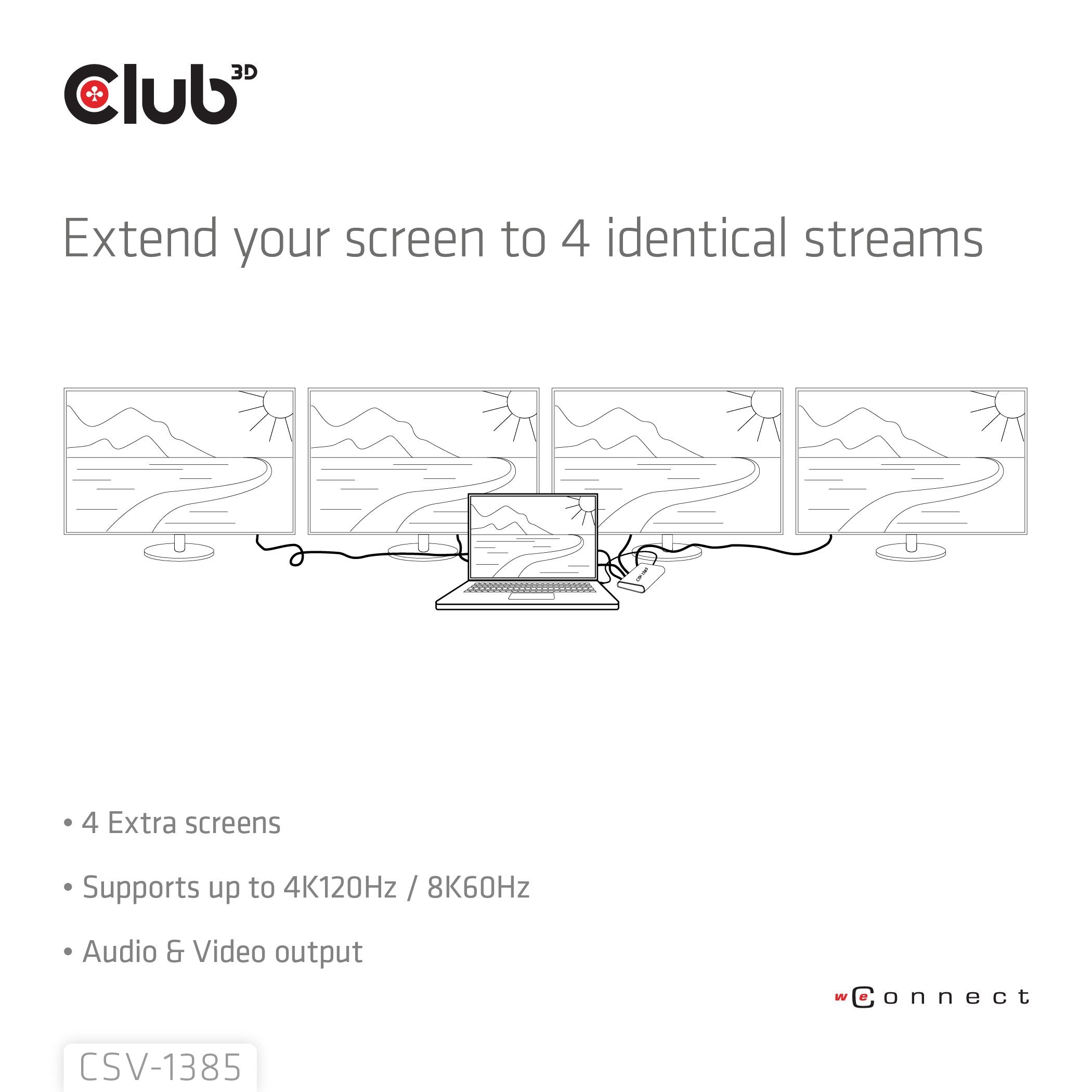EAN 8719214473198 - CLUB3D Umschalter 4x HDMI imagen 5