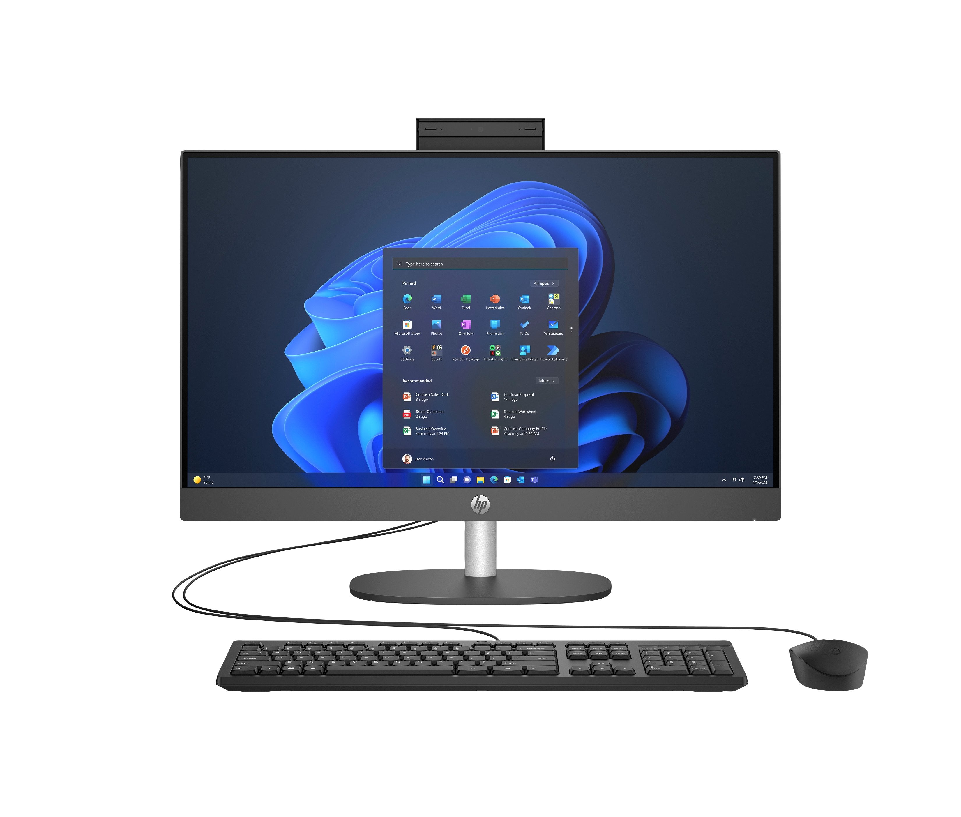 EAN 199251694455 - HP ProOne 240 G10 Intel® Core™ i5 i5-1334U 60,5 cm (23.8") 1920 x 1080 Pixeles PC todo en uno 16 GB DDR4-S imagen 1