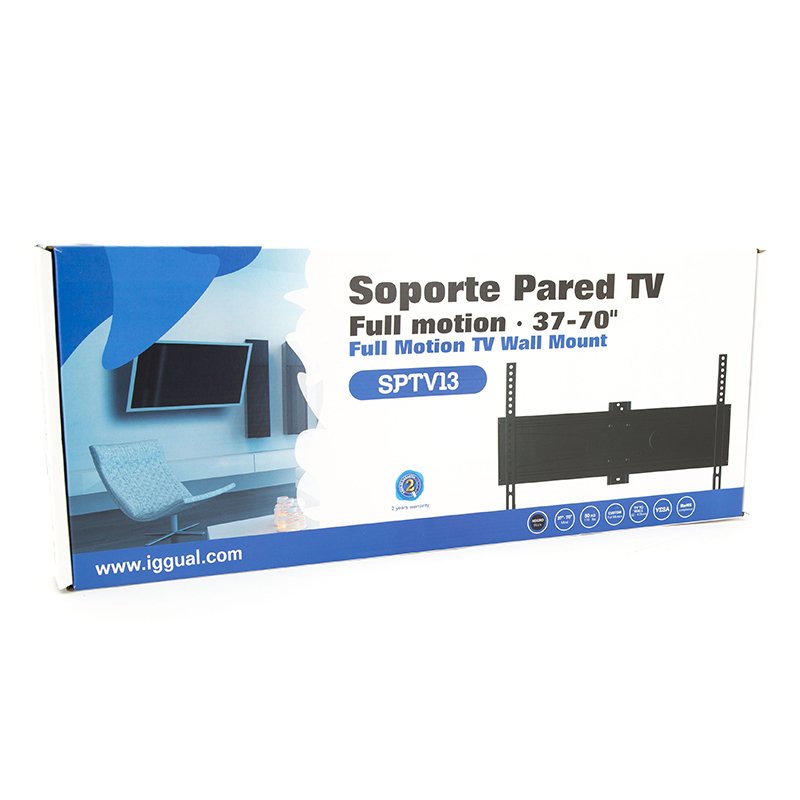 Iggual Soporte Tv 37-70" 50kg Pared Full Negroâ 