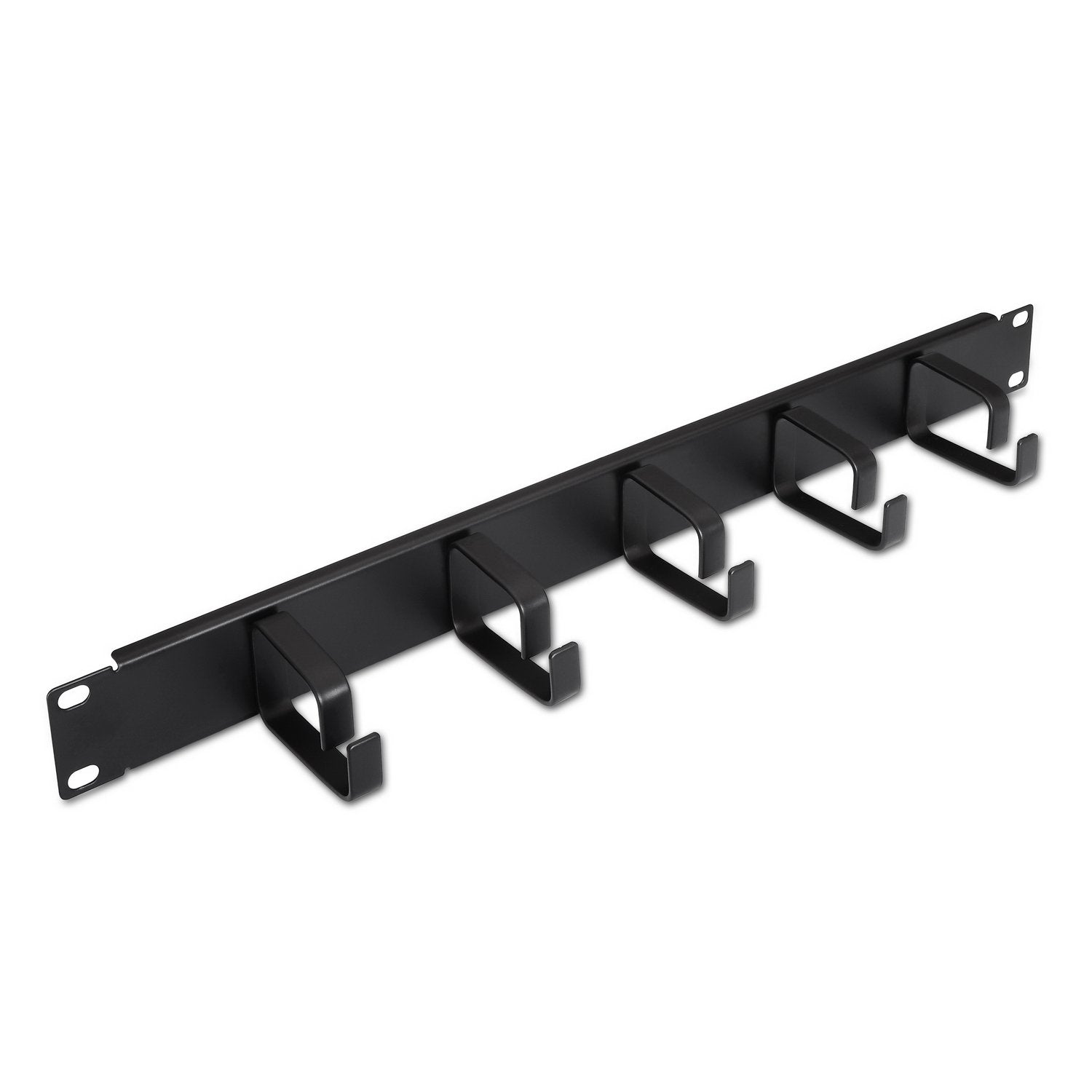 Aisens Organizador De Cables Metalico Con 5 Anillos - 19" 1u - Negro