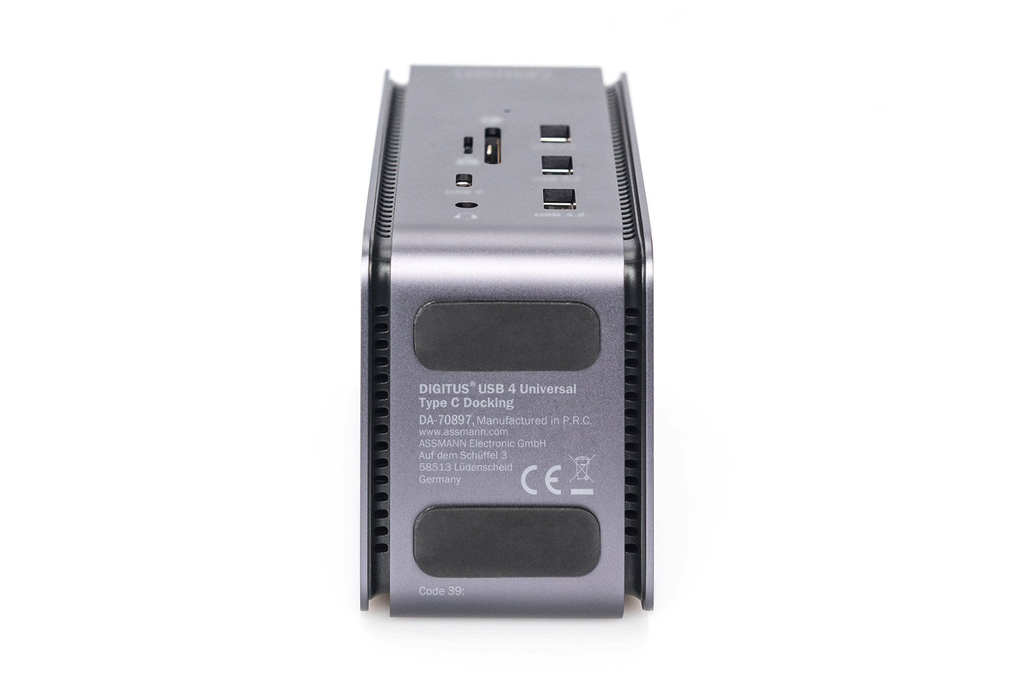 Digitus Dockingstation Usb 4.0 8k Usb-C Gris/Negro