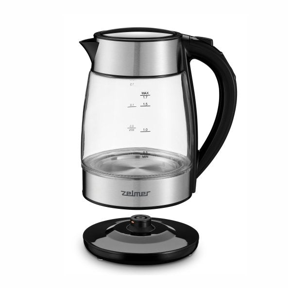 Tetera  Zelmer Zck8026 Eléctrica 1,7 L 2200 W Negro, Transparente