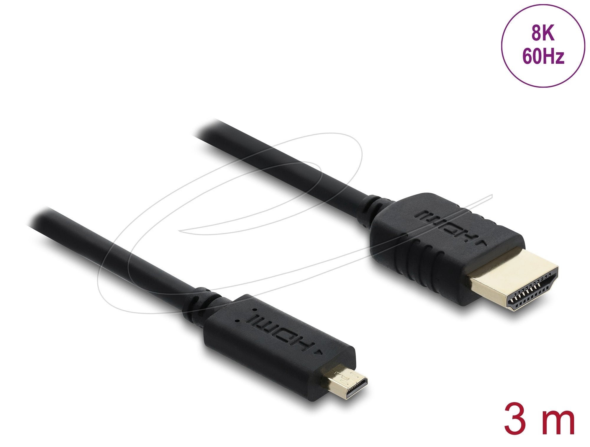 Delock Koaxiales High Speed Cable Hdmi Hdmi Macho A Micro Hdmi Macho 8k 60