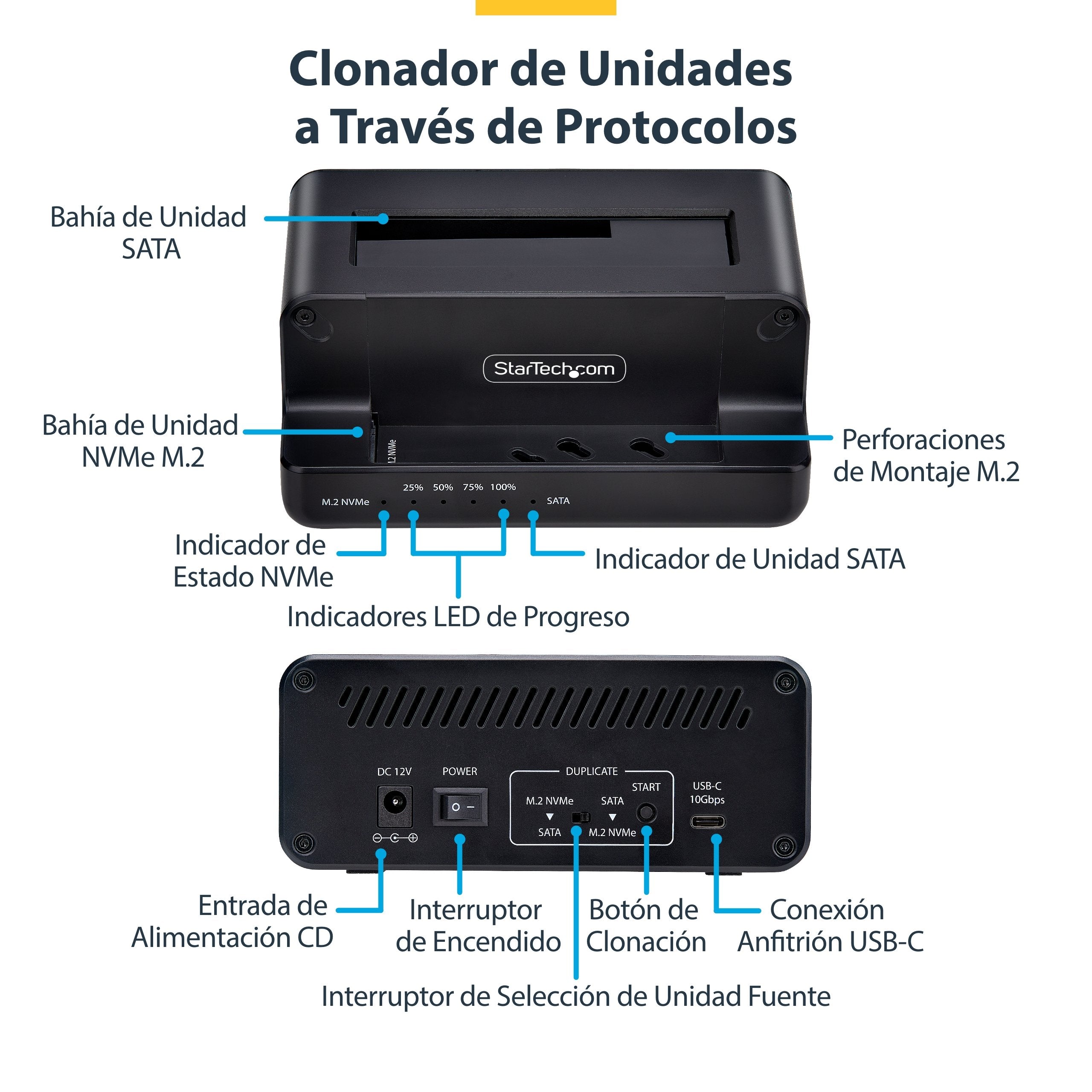 EAN 0065030904728 - StarTech.com N2-M2-SSD-DUPLICATOR duplicador de datos y soporte Duplicador de HDD/ SSD (discos duros/unid imagen 12