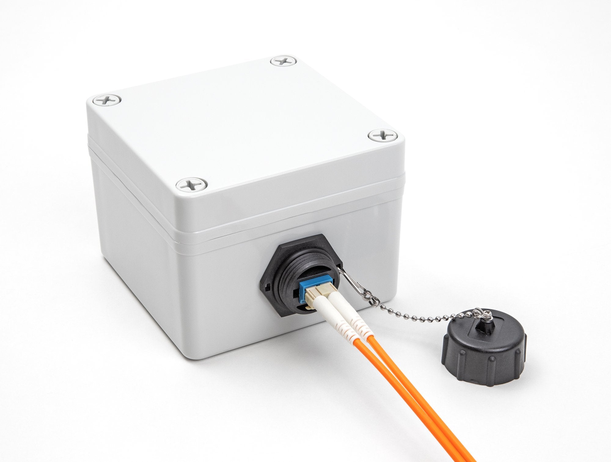 Delock 87886 Conector Empotrable De Fibra Óptica Lc Duplex A Lc Duplex Con Tapa Protectora Monomodo Ip68 Resistente Al Polvo Y Al Agua