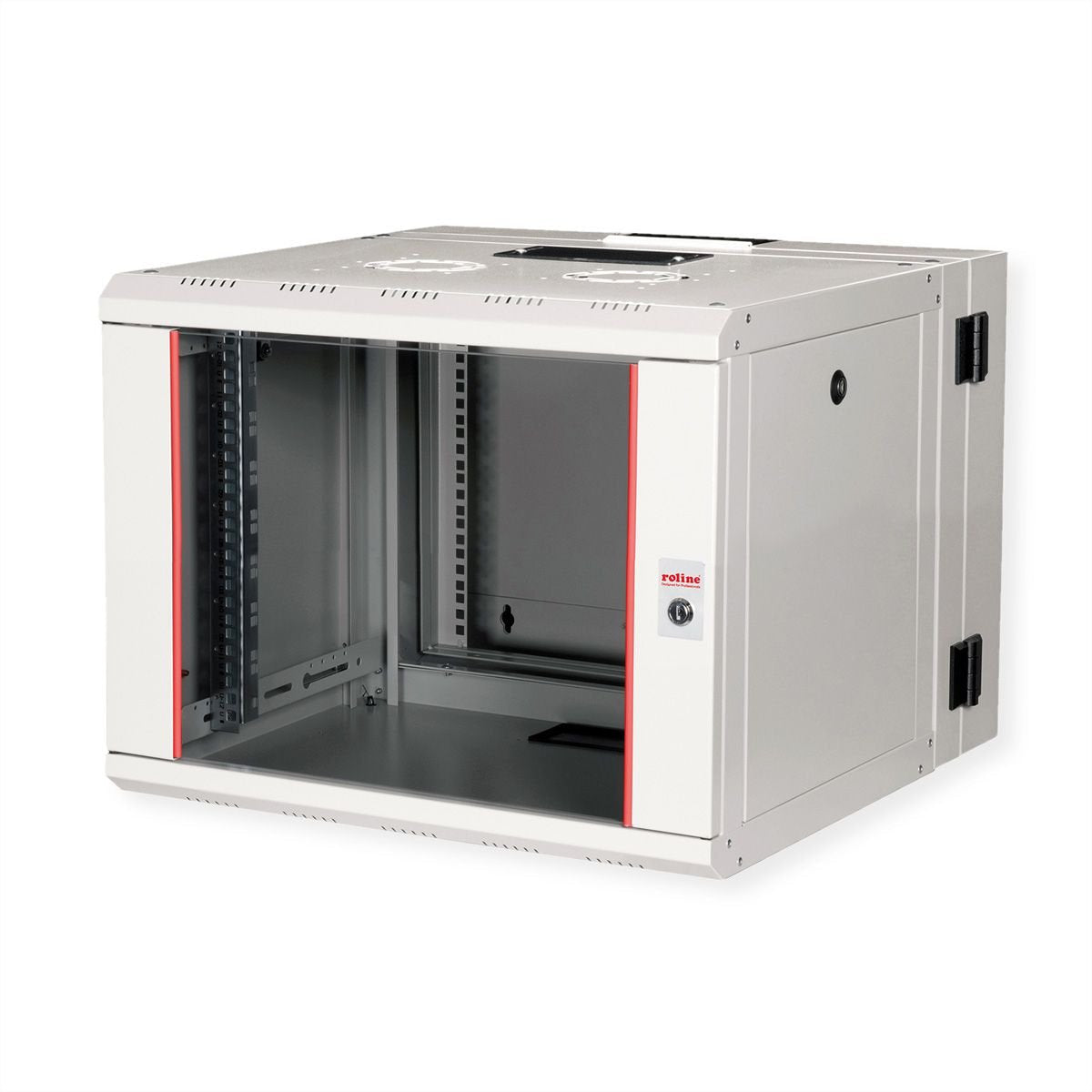 Roline 19-Zoll Wandgehuse Pro 7 He, 600x600 Bxt Zweiteilig Schwenkbar Grau