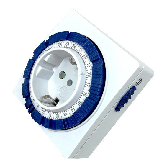 Programador De Electricidad Silver Sanz 49402 Analgico -  24 Horas -  3600w -  250v -  16a -  50hz -  Compacto