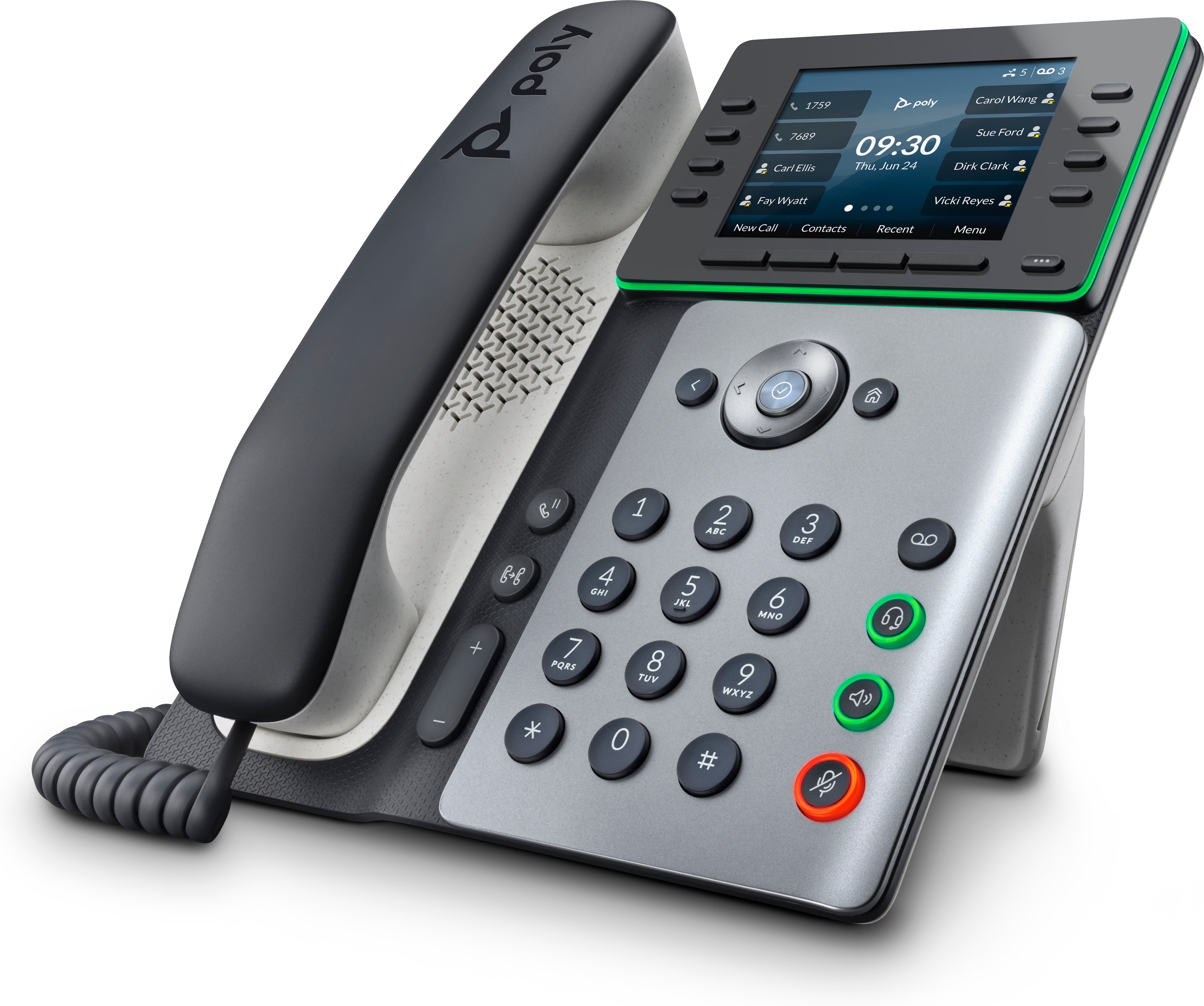 Teléfono Poly Edge E320 Ip Negro, Plata 8 Líneas