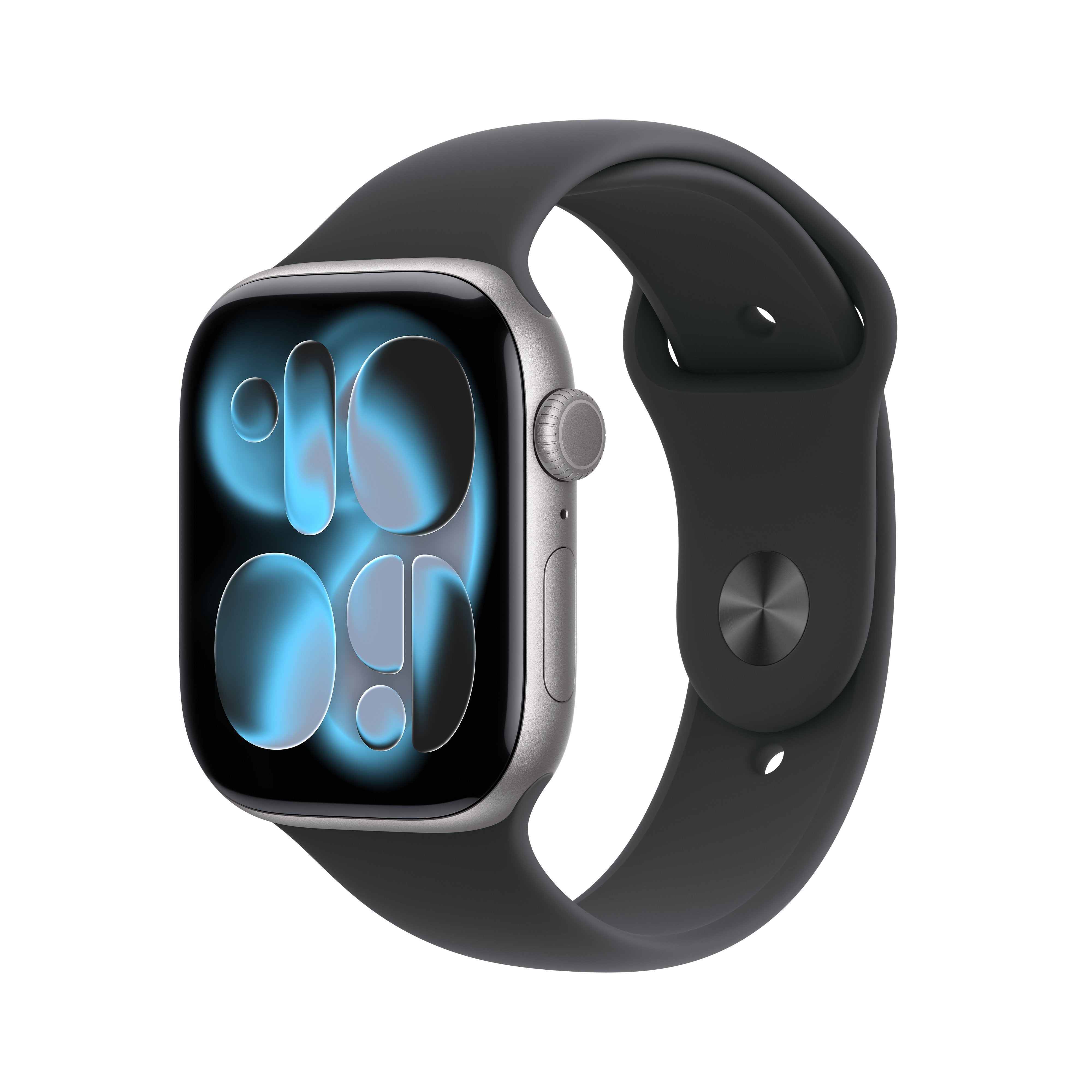 Apple Watch S11 Aluminium 46mm Space Grau (Sportarmband Schwarz) S M