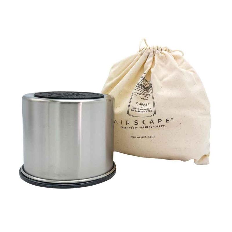 Airscape® Edelstahl-Aromabehälter Klein, Plata Gebürstet