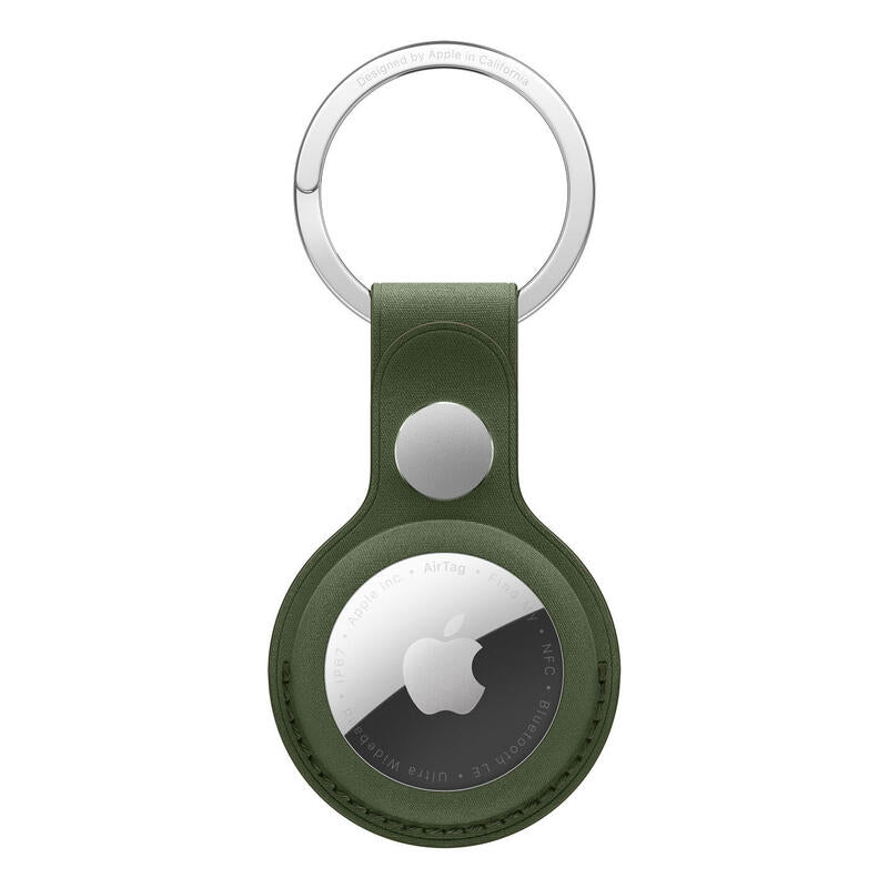 Airtag Finewoven Key Ring - Moss