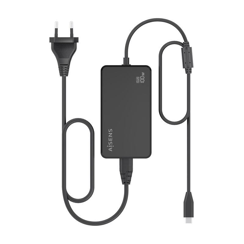 Aisens Cargador De Sobremesa Gan 100w Pd3.0 1xusb-C 1.8m, Negro
