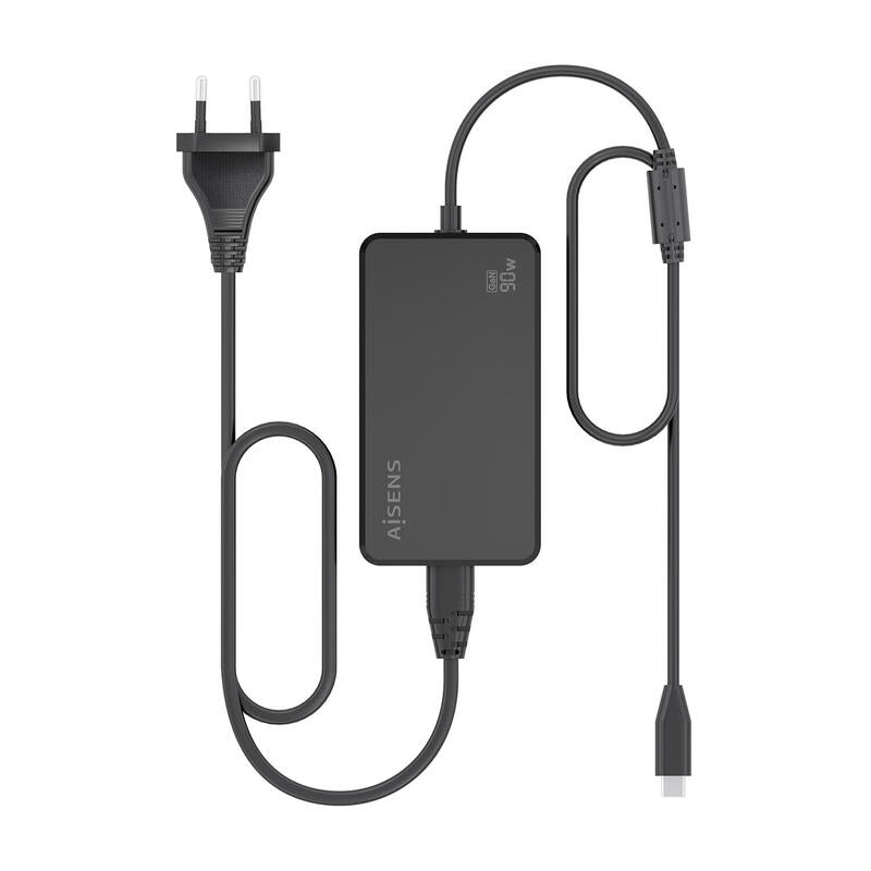 Aisens Cargador De Sobremesa Gan 90w Pd3.0 1xusb-C 1.8m, Negro