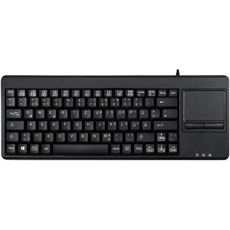 Aixcase Ersatzteclado De + Touchpad Usb Para 19" Rack