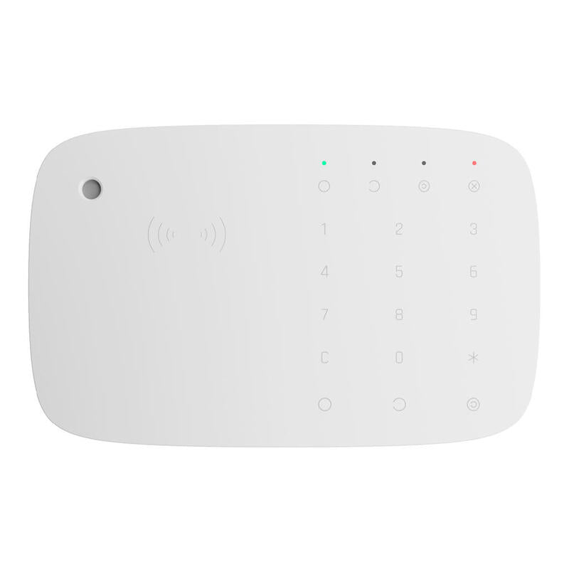Ajax Keypad-Combi-Wh Ajax Keypad Combi. Teclado Táctil Inalámbrico Con Sirena Compatible Con Tarjetas Y Mandos Cifrados. Color Blanco