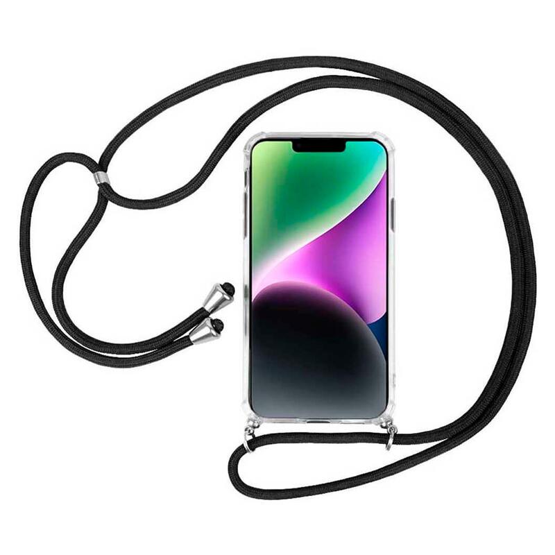 Akashi Funda Trasera De Silicona Con Cuerda En Color Transparente Apple Iphone 14