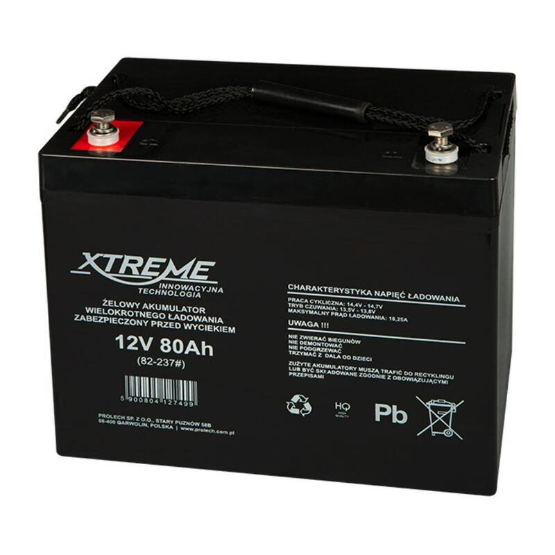 Akumulator Zelowy 12v 80ah Xtreme