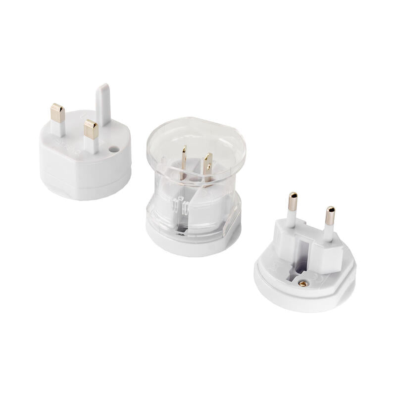 Akyga Adaptador De Viaje  Ac Ak-Ad-61 Worldwide White