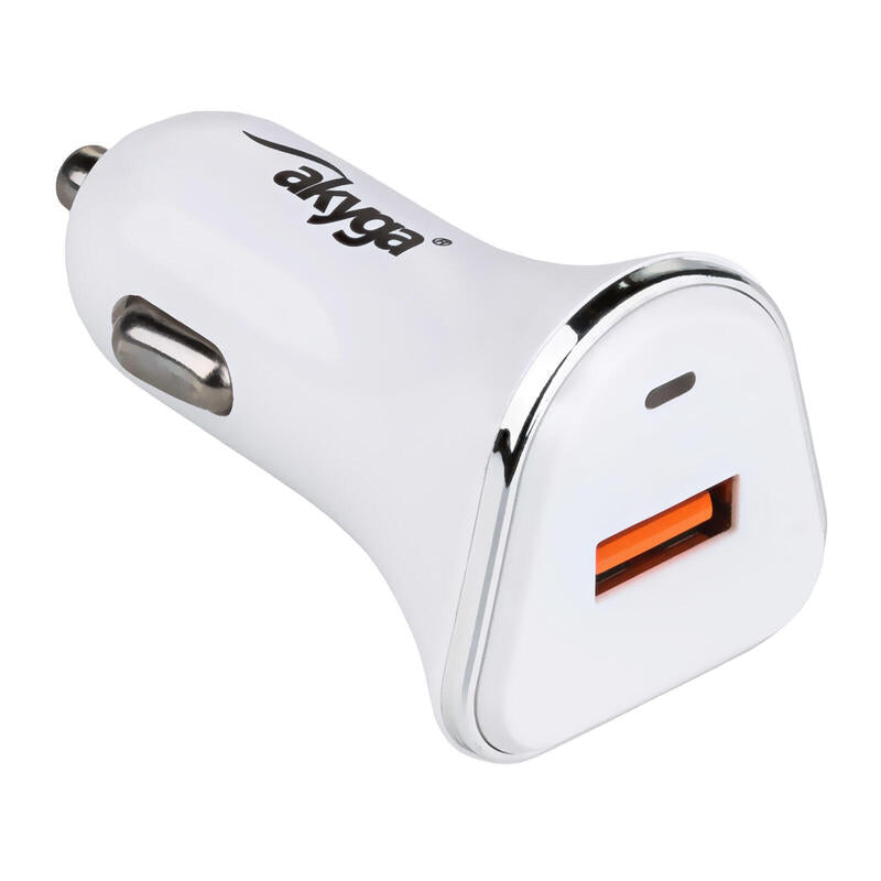 Akyga Cargador De Coche Ak-Ch-07 Usb 5v/3.0a 15w Quick Charge 3.0