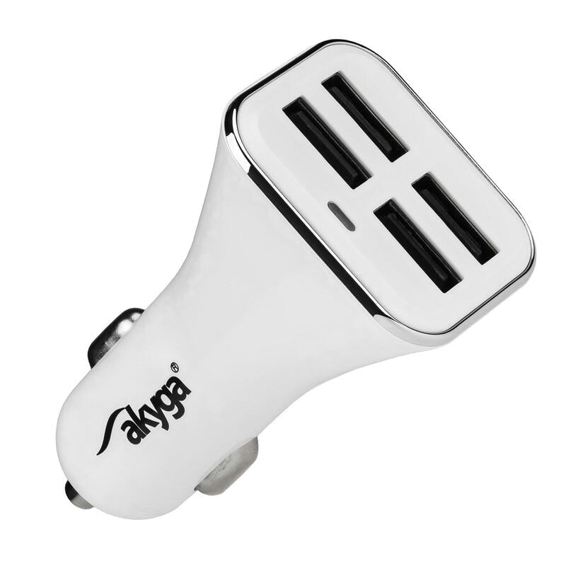 Akyga Cargador De Coche Ak-Ch-09 6800ma 4xusb Blanco