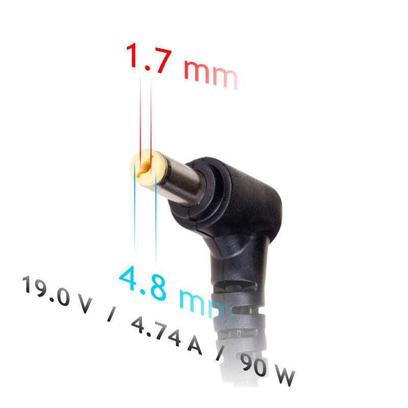 Akyga Cargador Para Portatil Coche Dedicated Ak-Nd-35 19v/4.74a 90w 4.8x1.7 Mm Hp