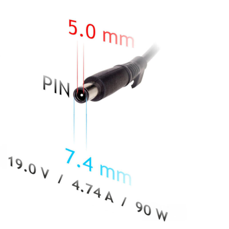 Akyga Cargador Para Portátil De Coche 19v / 4.74a 90w 7.4x5.0 Mm + Pin Hp
