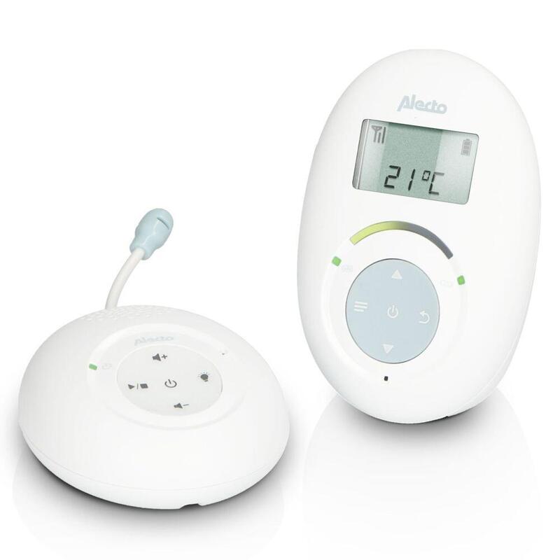 Alecto Dect Babyphone Mit Full Eco-Modus Und Display, Weiss/Bla