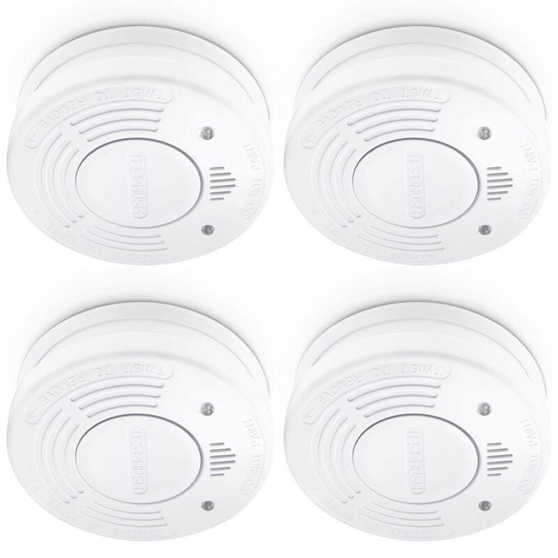 Alecto Rauchmelder Mit 10 Jahren Batterielaufzeit, 4er-Pack