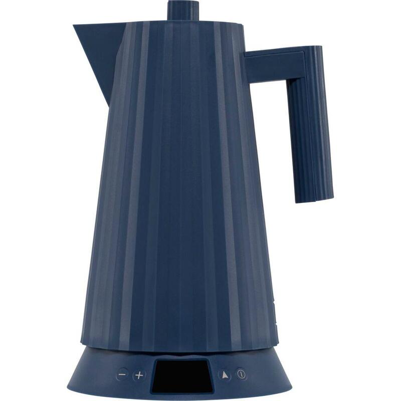 Alessi Plisse Wasserkocher Blau Mit Temperaturregelung
