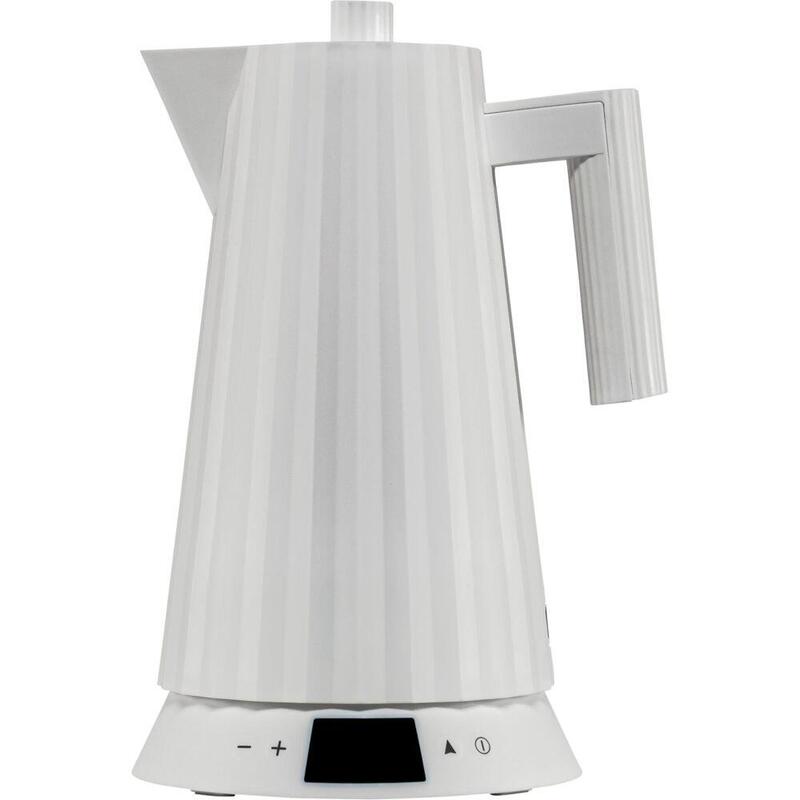 Alessi Plisse Wasserkocher Weiss Mit Temperaturregelung