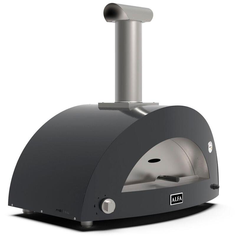 Alfa Forni Moderno 2 Pizzas Horno De Pizza Híbrido Ardesia Gris