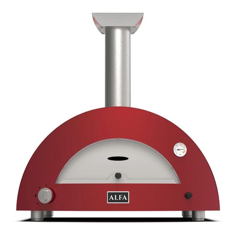 Alfa Forni Moderno 2 Pizze Hybrid Pizza Oven Antique Red