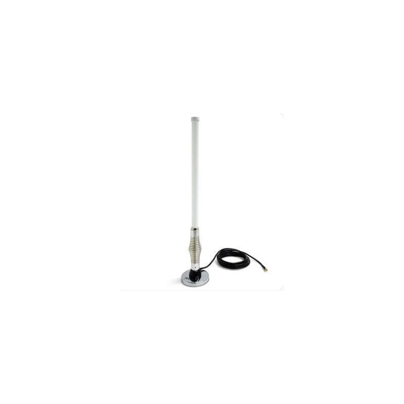 Alfa Network Ammk-2458-79 Heavy Duty Antenna Magnetic Mount With Dual-Band Omni Antenna 7/9 Dbi , Antena N Hembra (Base Rp-Sma Pin Hembra)