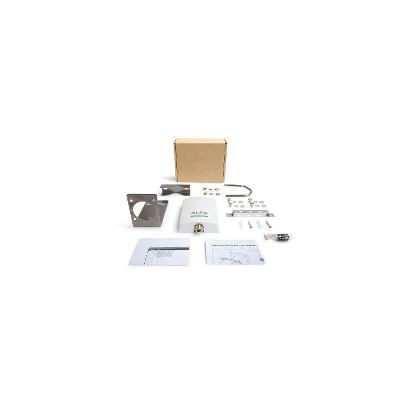 Alfa Network Apa-L2458-08a-P Dual Band Panel Antenna, 8dbi, N(F) L Mounting Kit