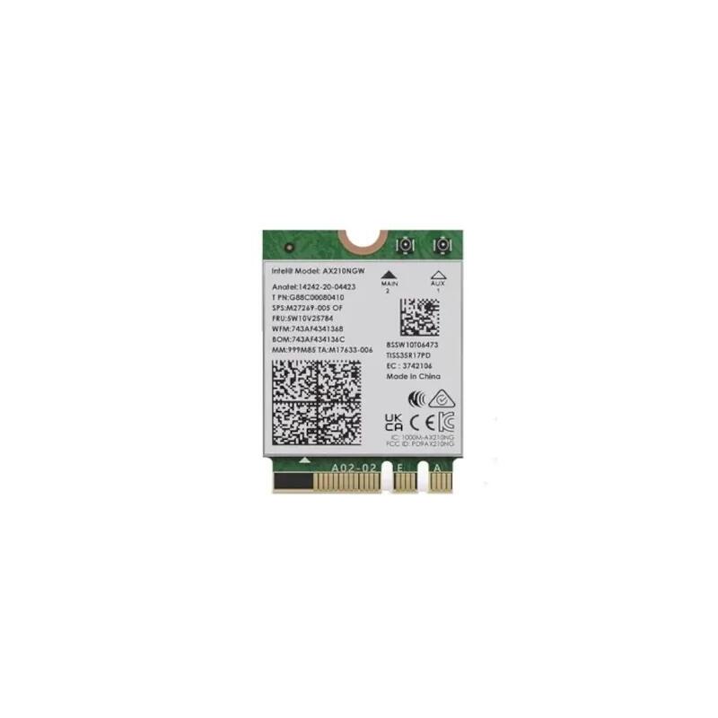 Alfa Network Intel Ax210.Ngwg, M.2 Interface Tarjeta De Red Inal&Aacute Mbrica Interna Wi-Fi 6e Y Bluetooth 5.2 Para Ordenadores Port&Aacute Tiles Wi-Fi 6e Bluetooth 5.2 M.2/Ngff Tri-Banda Mu-Mimo No Vpro