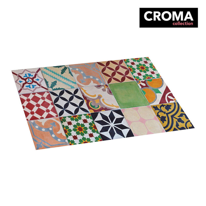 Alfombra Vinilica Mosaico Color 45x75cm
