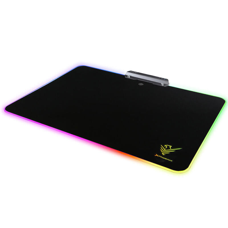 Alfombrilla Phoenix Gaming Rgb / 10 Modos De Iluminacion / Rigida Aluminio/ Usb / Negro