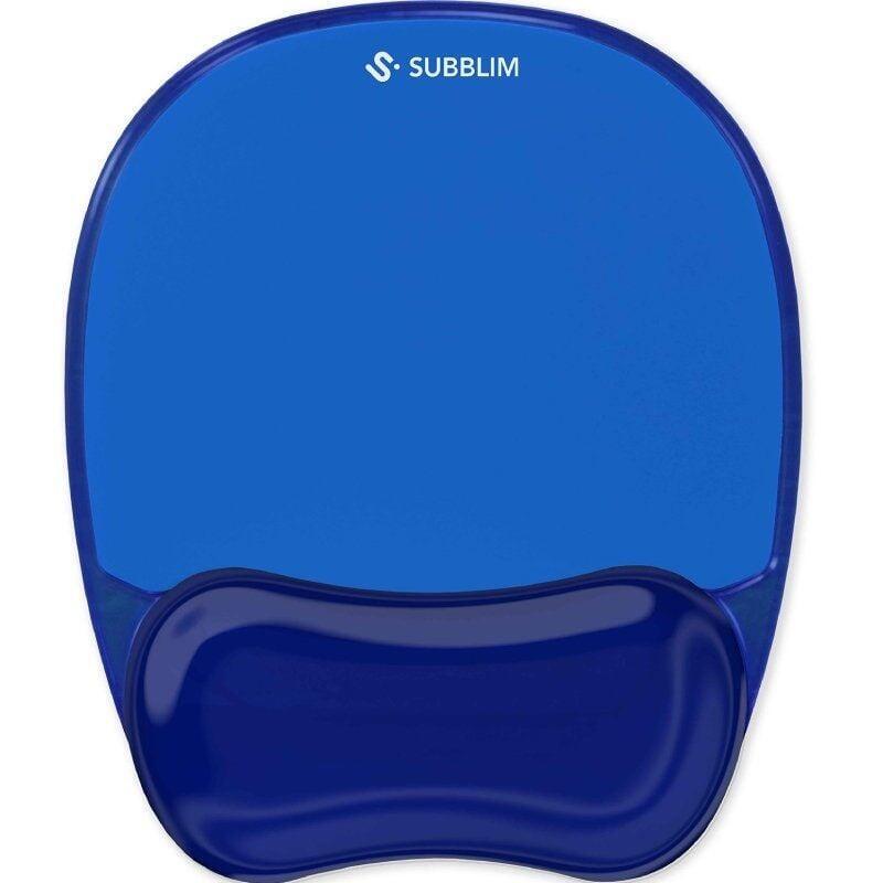 Alfombrilla Raton Ergo Crystal Flex Azul Oscuro Subblim Alfombrilla Ergonómica Subblim Ergo Cristal Flex Mousepad/ Azul Oscuro