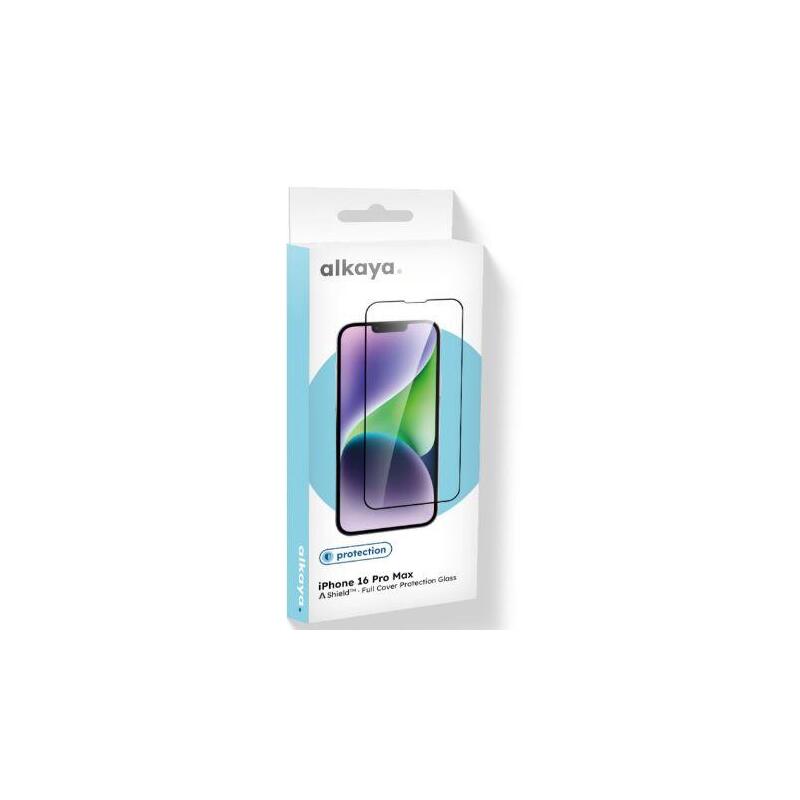 Alkaya A Shield Displayschutzglas 3d Full Funda Iphone 16 Pro Max, Transparente