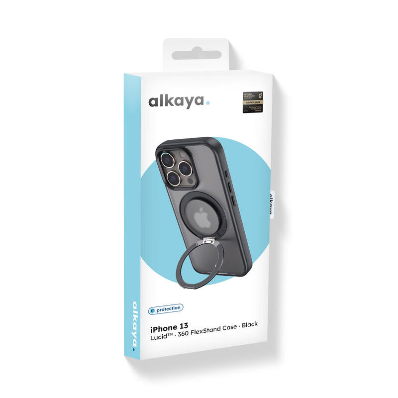 Alkaya Lucid 360 Flexstand Funda Con Magsafe Para Iphone 13 Negro
