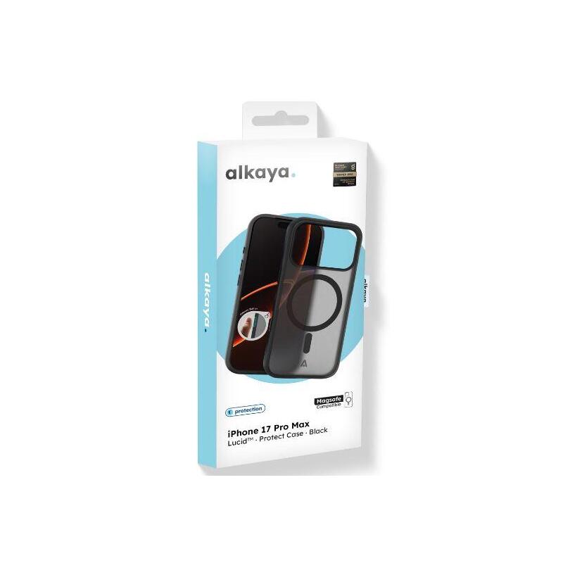 Alkaya Lucid Handy Schutzhülle Kompatibel Magsafe Iphone 17pro Max, Negro