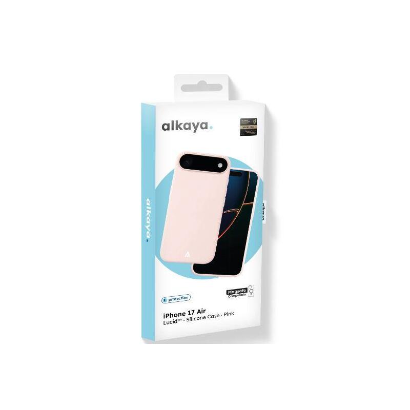 Alkaya Lucid Handy Schutzhülle Silikon Kompatibel Magsafe Iphone 17 Air, Rosa