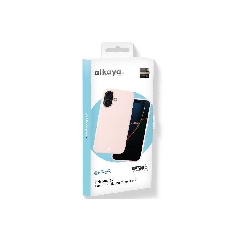 Alkaya Lucid Handy Schutzhülle Silikon Kompatibel Magsafe Iphone 17, Rosa