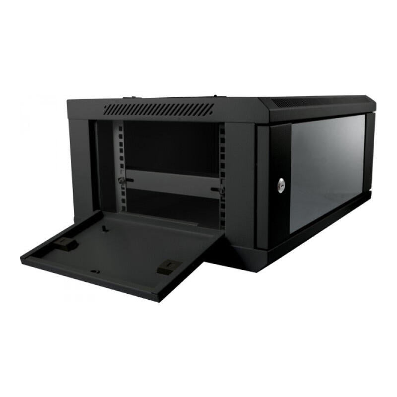 Allnet 19\"Wandgehäuse, 6he, 1-Teilig, T450mm, Negro, Smc-Serie,