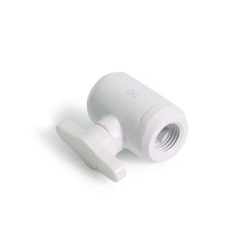 Alphacool Eiszapfen Válvula De Bola 2 X G1/4 Rosca Interior, Pieza Para Grifería Blanca 17630